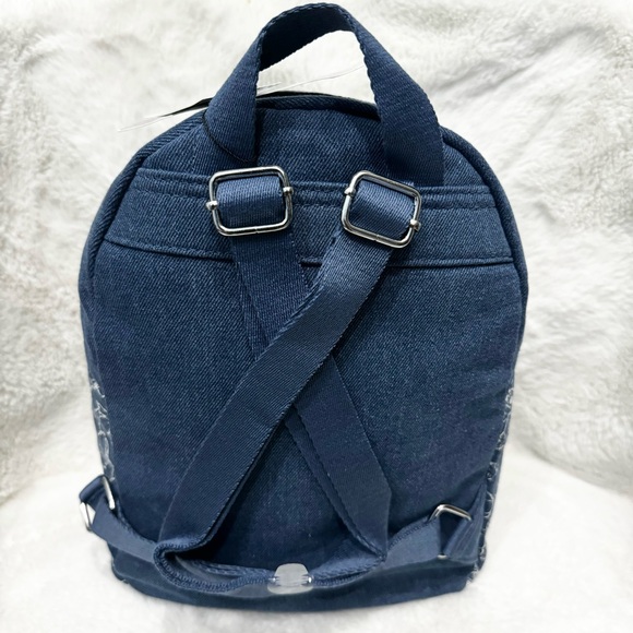 *NWT* Disney Stitch Blue Denim Backpack - Picture 8 of 9